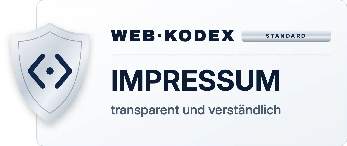 WEB·KODEX – Impressum: transparent und verständlich